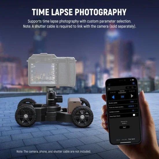 neewer dl400  electric motorized video dolly _ black
